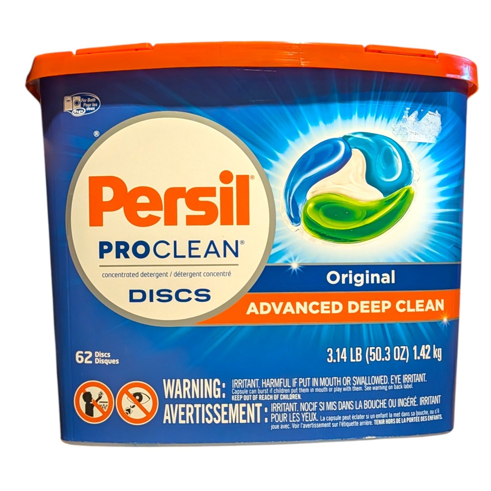 Persil ProClean Discs Laundry Detergent Original 62 CT Advanced‎ Deep Clean 50.3